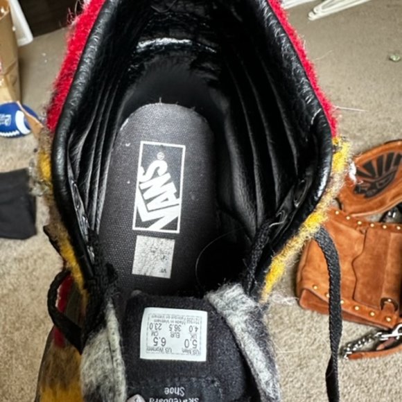 Vans Fuzzy High Top Platform Cheetah Shoes - Picture 6 of 6